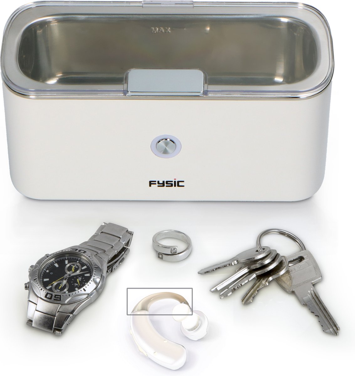 Fysic FC-18 - Mini Ultrasoon Reiniger - Reinigingsapparaat voor brillen •