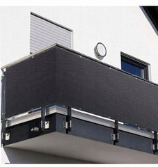 Balkonscherm - Zichtdoek - Balkondoek - 1x4m - Antraciet