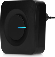 Alecto ADB30ZT - Draadloze deurbel zonder batterijen - Zwart •