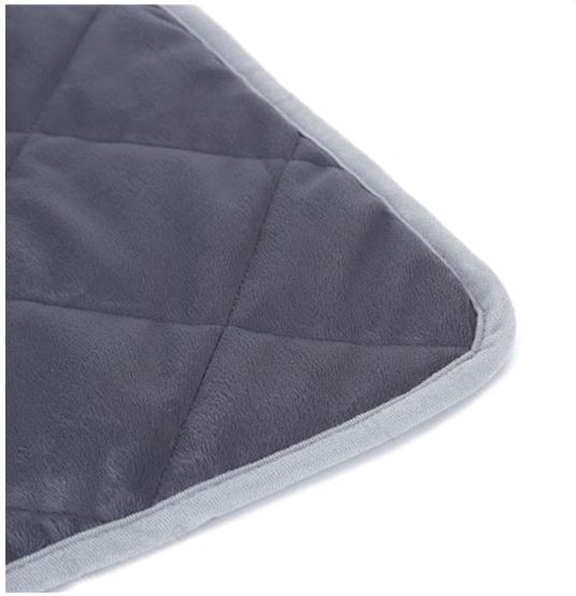 Vetbed Hond – Hondenmat - Warmtedeken Hond - 115x72 cm – Donkergrijs - Nobleza