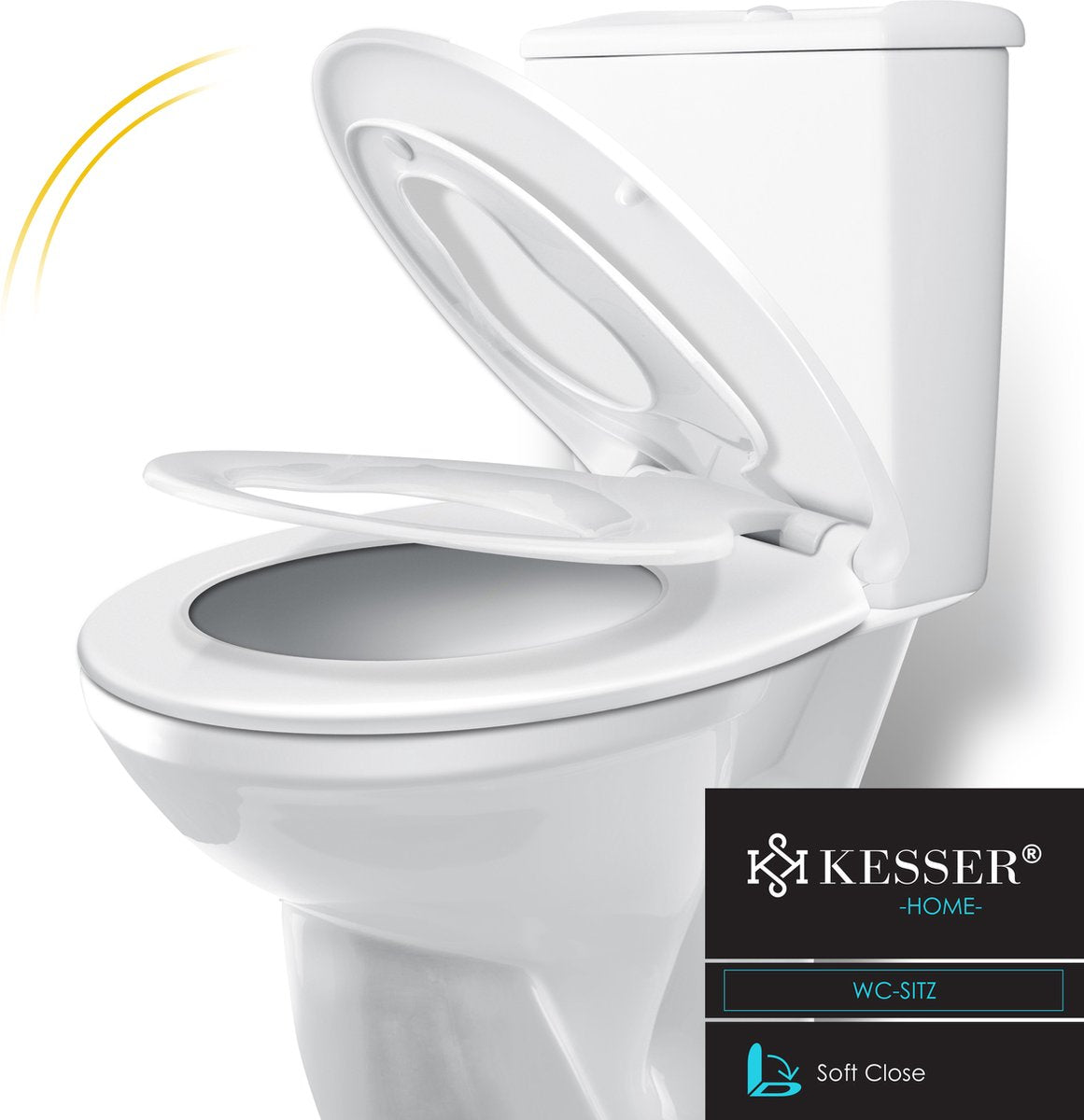 KESSER® WC bril met Soft Close Deksel - Toiletbril - Wit