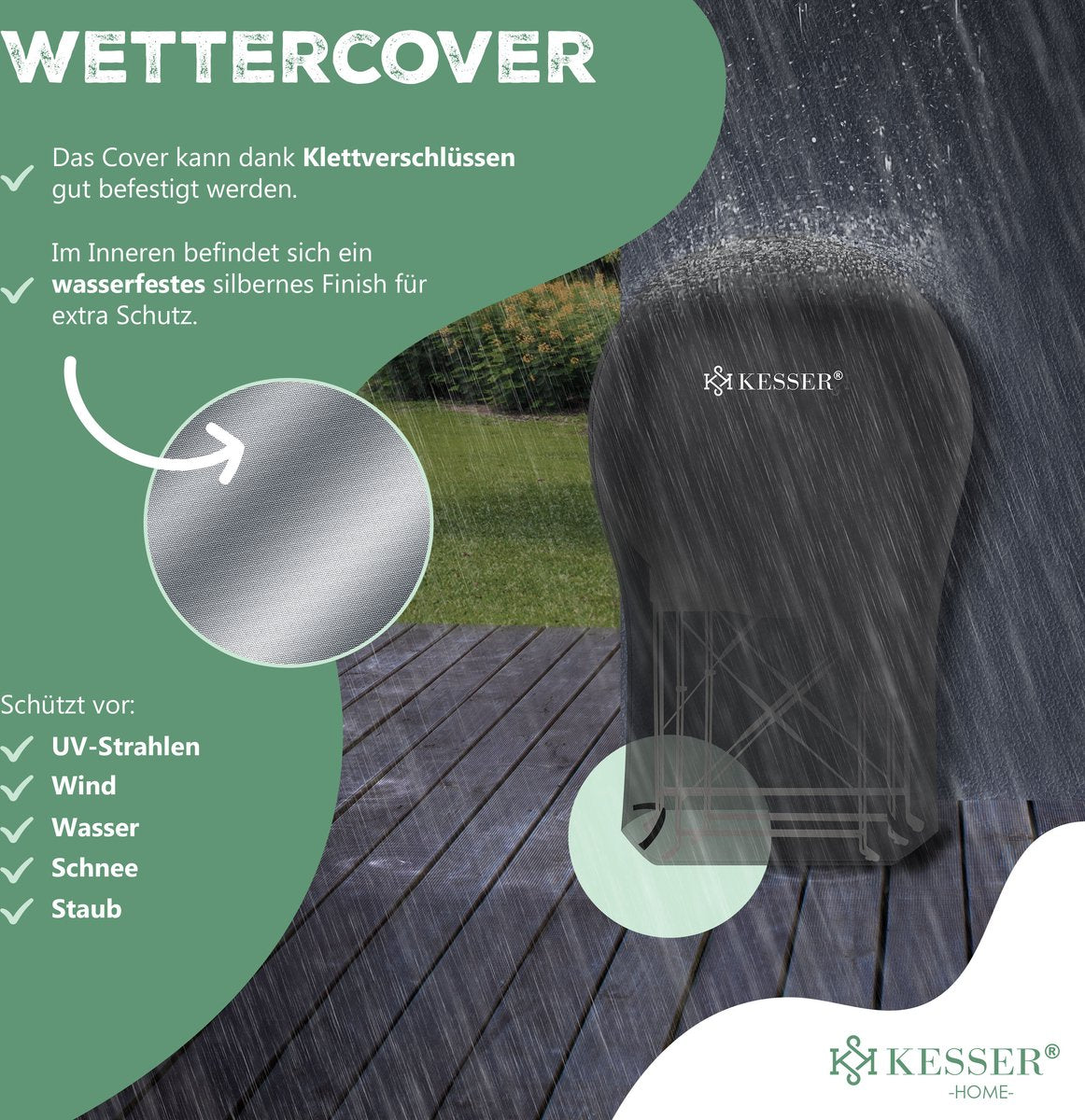 KESSER® Bistroset 3-delige Tafel met 2 inklapbaar stoelen - Balkonset Bistrotafel Bistrostoel Vouwmeubels Tuinset Zitgroep Metalen Tuintafel - Cappuccino