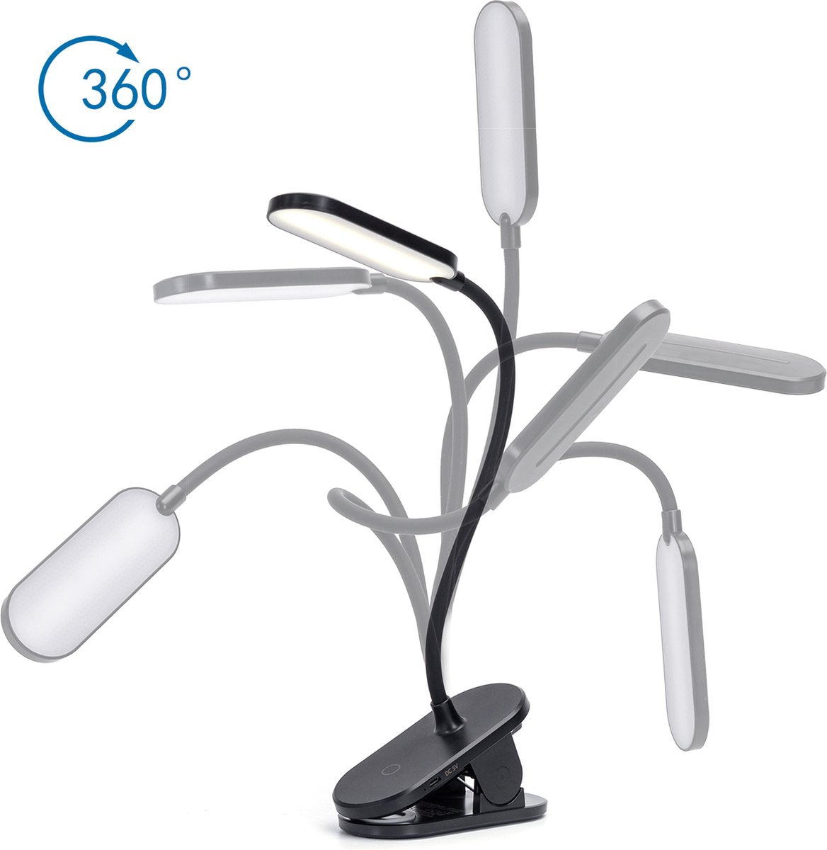 Aigostar Bureaulamp Led - Dimbaar - Touch - Leeslamp - Zwart