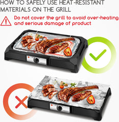 Grillplaat - Teppanyaki Bakplaat - Tafelgrill - Gourmetstel - 2000W - Zwart - Aigostar