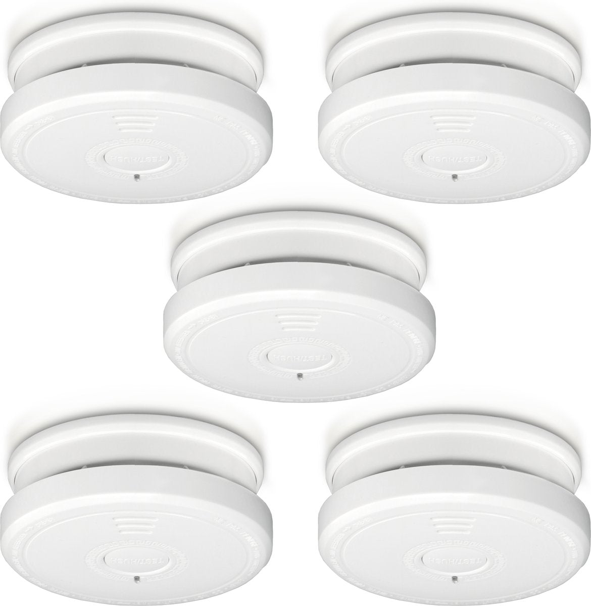 Alecto SA20 5X - Rookmelder - 10 jaar sensor - Voldoet aan Europese norm EN14604 - 5 stuks •