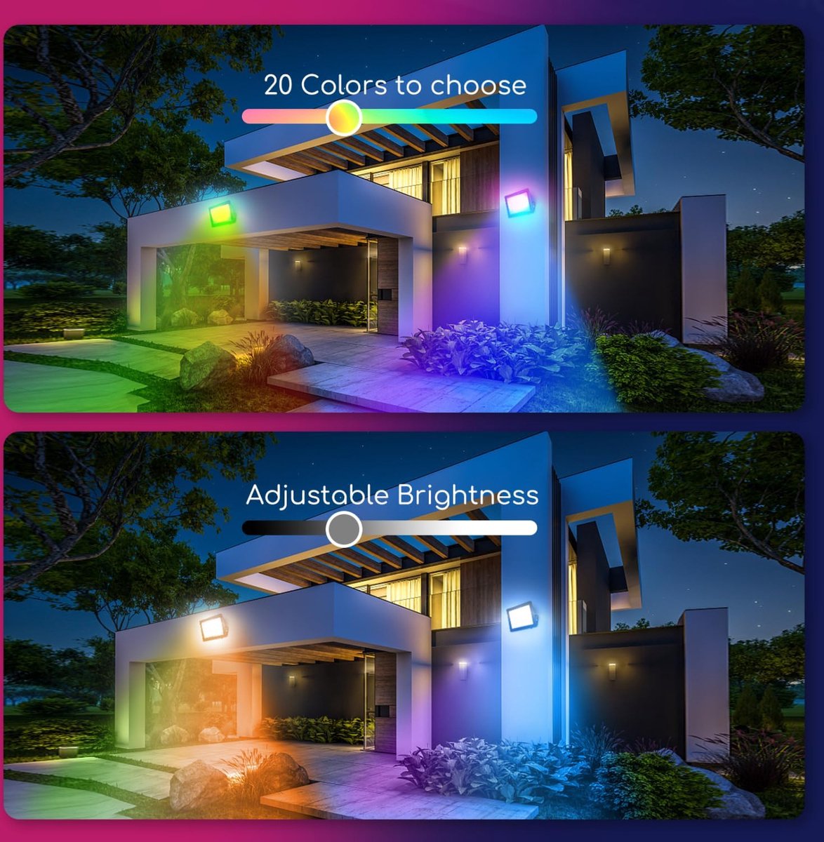 Aigostar RGB LED schijnwerper - IP65 Waterdicht - Dimbaar - 50W