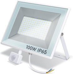 Aigostar 10RBN - LED Schijnwerper met sensor - Bouwlamp - Buitenlamp - 4000K - IP65 Waterdicht - 4000K - 100 W •