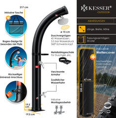KESSER® Buitendouche - Tuindouche - Solar - 35L - Zwart