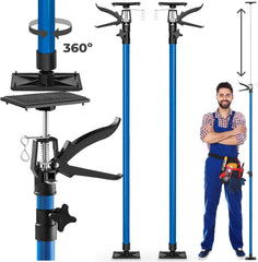 tectake®- Plafondsteun - Montagesteun met Elk 30 kg Draagvermogen en Snelsluiting - 115 tot Max. 290 cm - Diverse Modellen - (Set van 2 Blauw | Nr. 401692)