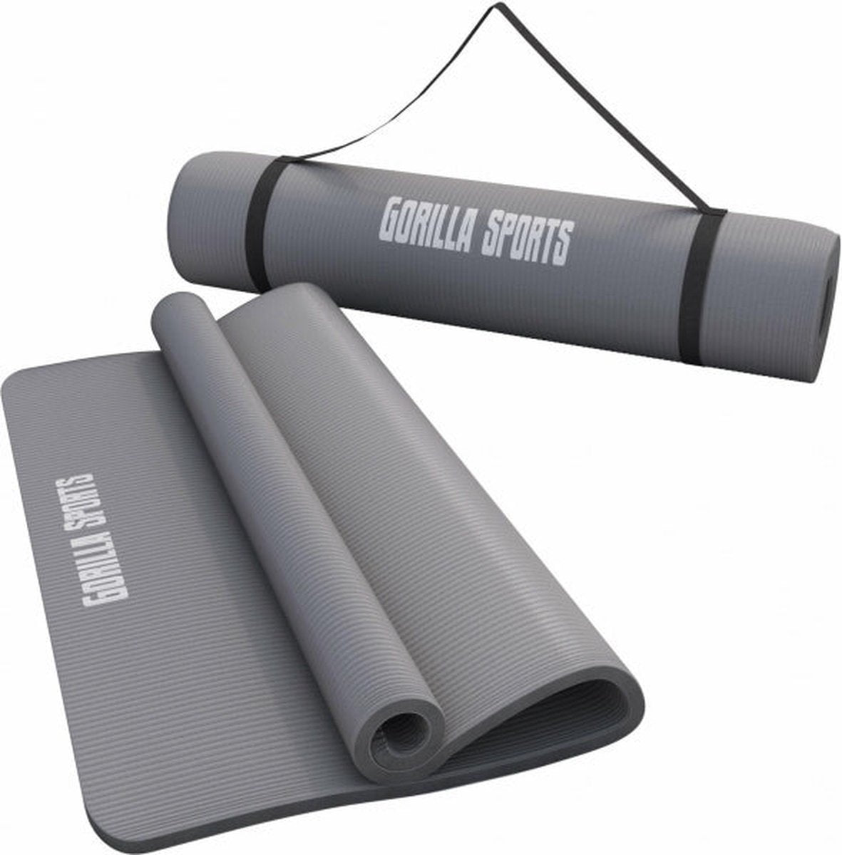 Yoga mat - Fitness mat - Sport mat - Anti slip - Extra dik - Grijs