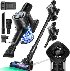 Steelstofzuiger - Draadloos - Stofzuiger Zonder zak - 25KPa - Zwart - KESSER®