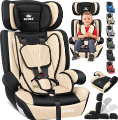 KIDIZ® Autostoeltje - 5-punts veiligheidsgordel - Beige