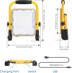 Aigostar LED Bouwlamp - IP65 spatwaterdicht - 50W - 1400 Lumen - 6500K