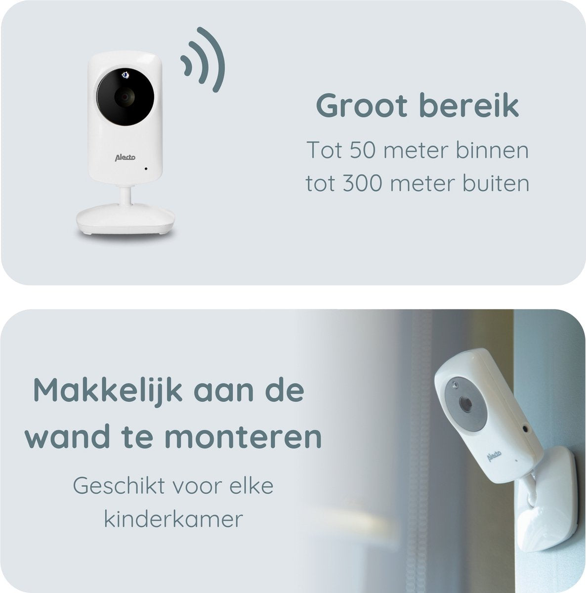 Alecto DVM-64 - Babyfoon met camera - Temperatuurweergave - Wit