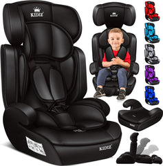 KIDIZ® Autostoeltje - 5-punts veiligheidsgordel - Zwart