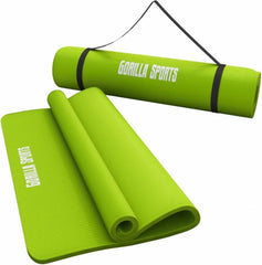 Yoga mat - Fitness mat - Sport mat - Anti slip - Extra dik - Groen