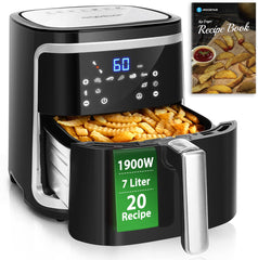Airfryer XXL - heteluchtfriteuse - 7L - 1900W - Zwart