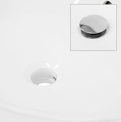 Wastafel ovaal 57x19,5x48,5 cm wit keramiek ML-Design