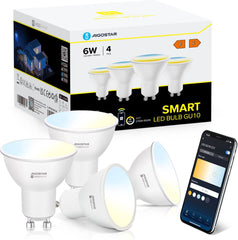 GU10 LED lamp - Dimbaar - Smart lamp - 6,5W - 4 stuks - Aigostar