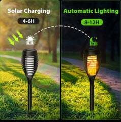 Aigostar Solar Tuinverlichting op Zonneenergie - Buitenverlichting - IP44 - LED