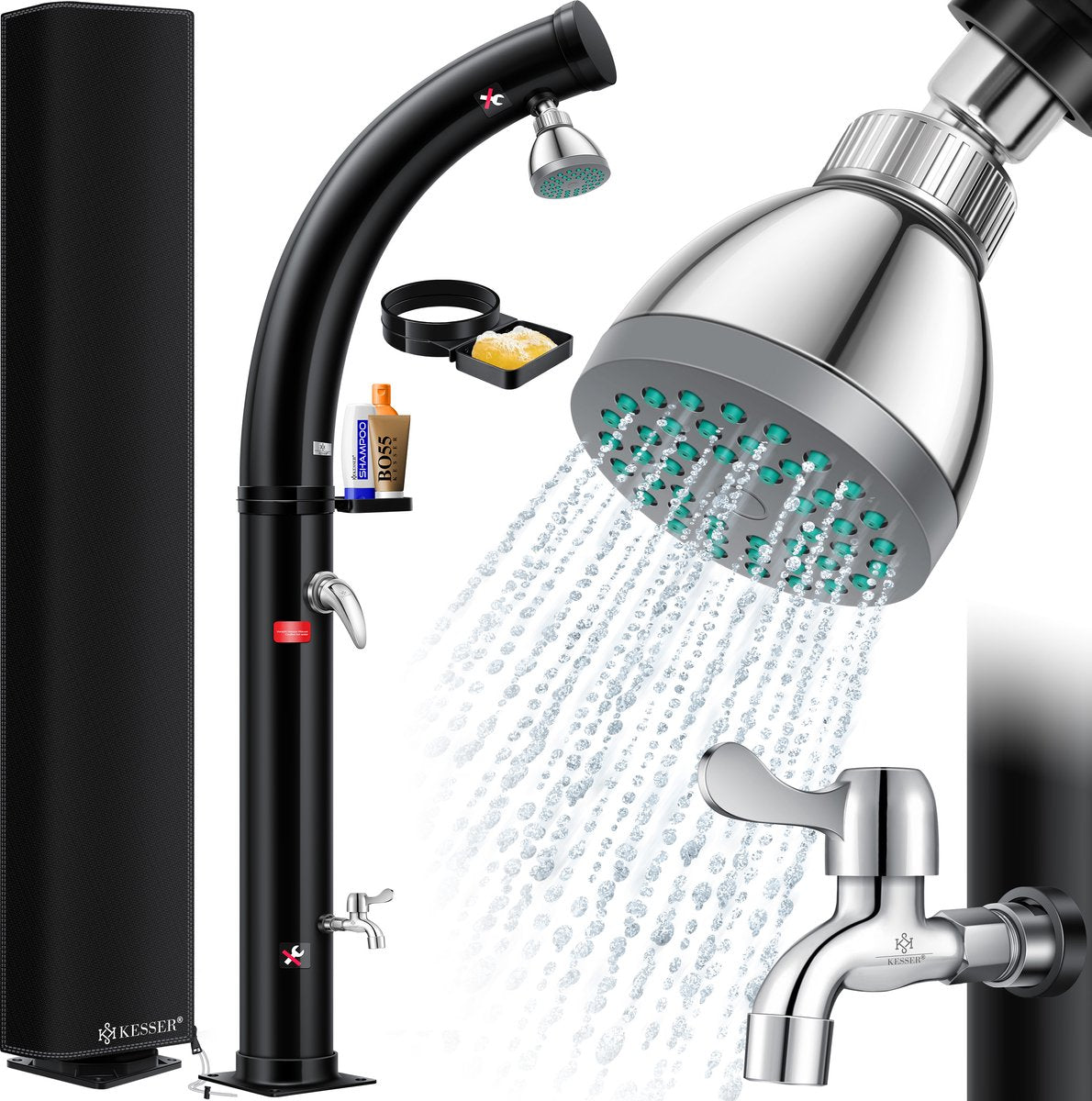 KESSER® Buitendouche - Tuindouche - Solar - 20L - Zwart