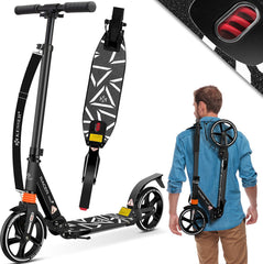 Kinderstep - Stuntstep - Vouwbaar - Zwart - KESSER®