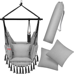 KESSER® XXL Hangstoel - 2 Kussens - Tot 150 kg - Grijs