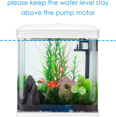 Aquarium Kit - 29x20x33 cm - 14L - Wit - Nobleza