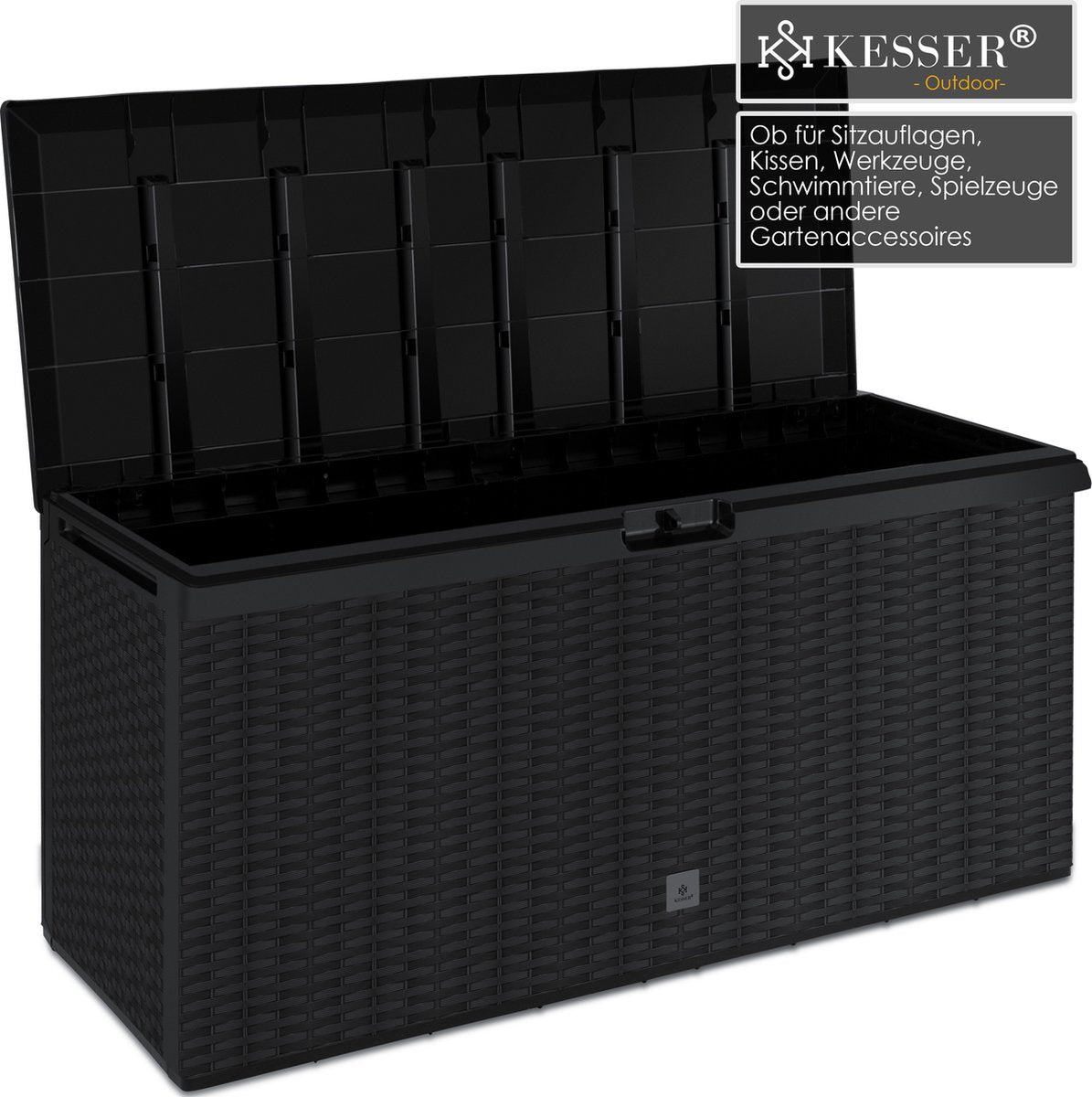 KESSER® Opbergbox 290L - Inklapbaare - Tuinkist - Antraciet •