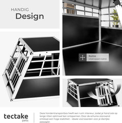 Autobench - Hondenbench - Hondentransportbench - 89x69x50 cm - Tectake®