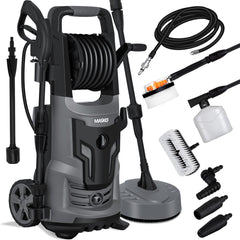 MASKO® Hogedrukreiniger - 2200W - 165 bar - 450 l/h - Grijs