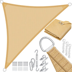 KESSER® Schaduwdoek 4,2x4,2x6m - Zonnezeil - Waterafstotend - Zand