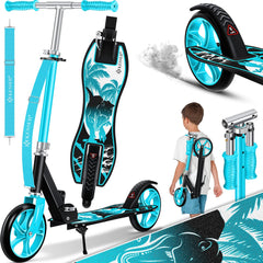 KESSER® Kinderstep - Opvouwbaar - Verstelbaar - Blauw