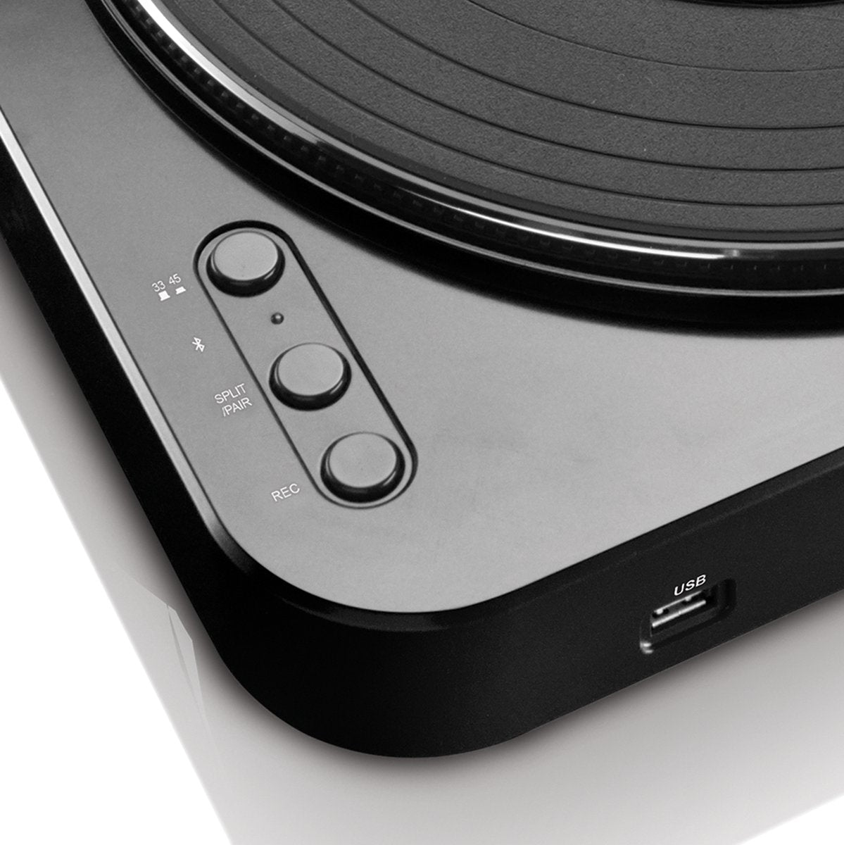 Lenco Platenspeler met Bluetooth - LBT-120BK - Zwart •