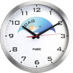 Fysic FK150 - Analoge Dementieklok - Dag en Nacht aanduiding - 30 cm •