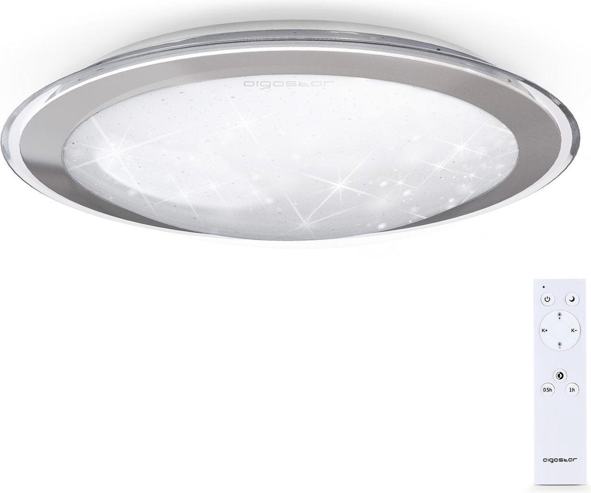 Plafondlamp - Plafonniere - LED - 53 cm - Wit - Aigostar
