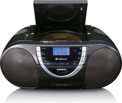 Lenco SCD-6900GY - Draagbare radio CD speler met DAB+ en Bluetooth® - Grijs •