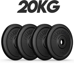 Halterschijven - Halter gewichten - 30 mm - Gietijzer - 4x5 kg - Physionics®