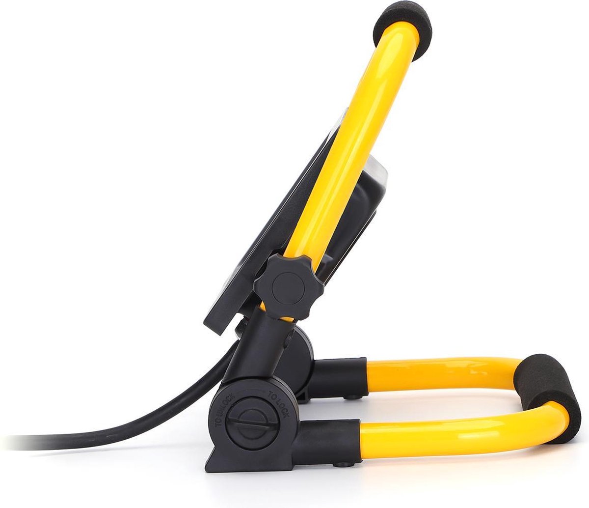 Aigostar LED Werklamp - Bouwlamp - IP44 - 50W - Geel