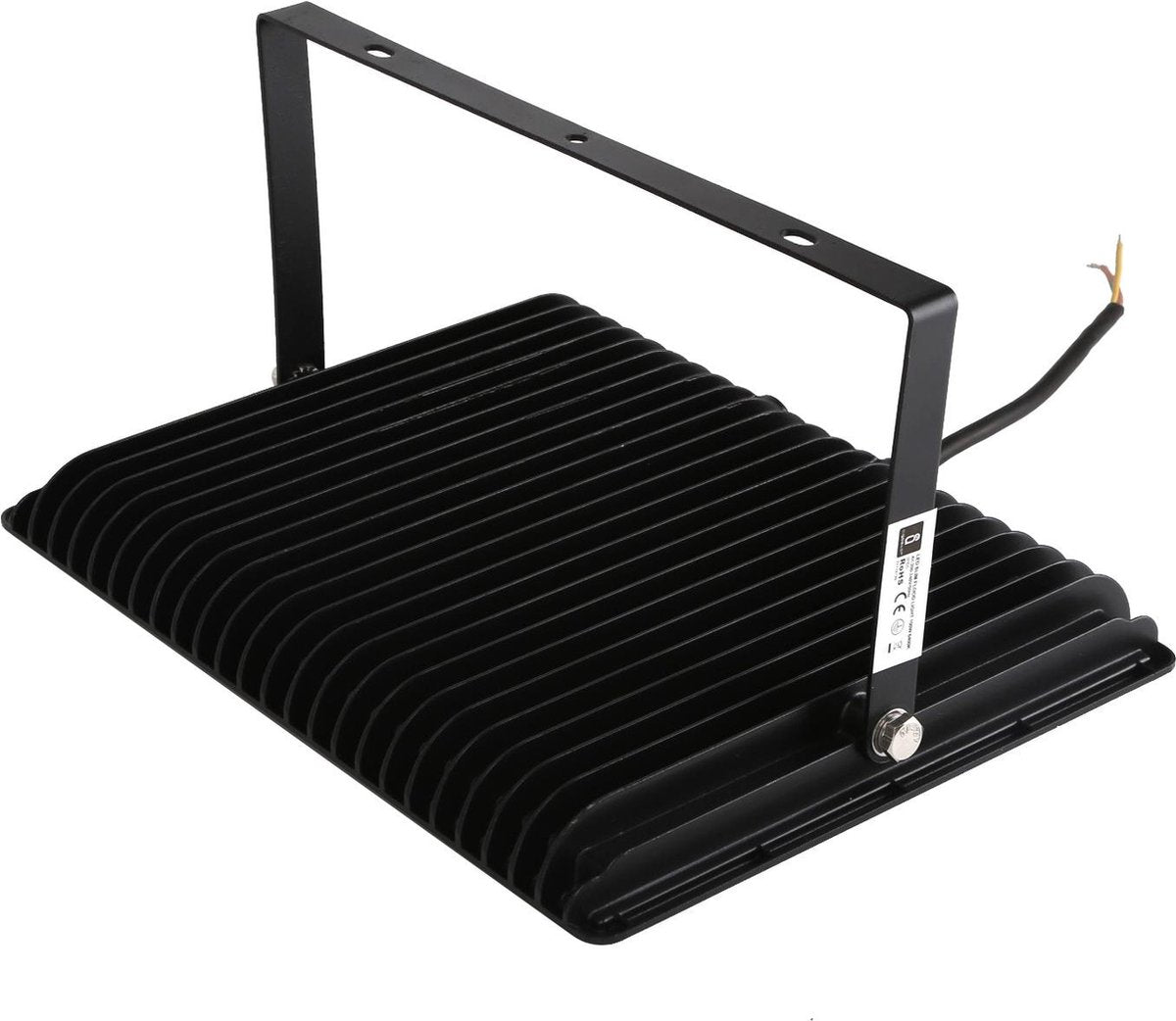 Aigostar 10CFS - LED Schijnwerper - Bouwlamp - Wandlamp - Buitenverlichting - 100W - 6400K - IP65 - Zwart
