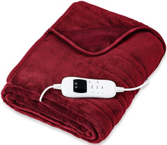 Elektrische deken - Warmtedeken - 2 persoons - 180x200 cm - Rood - Sinnlein® •
