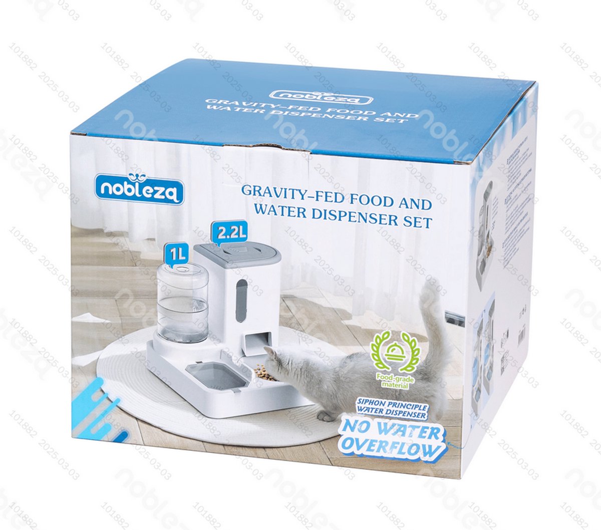 Nobleza Automatische Dierenvoederset - Set van 2 - Dier Voeder •