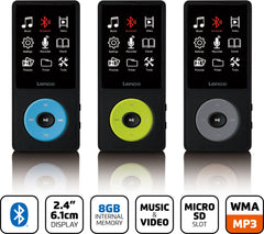 MP3 Speler met Bluetooth - Inc. 8GB SD - Zwart - Lenco - XEMIO-860BK •