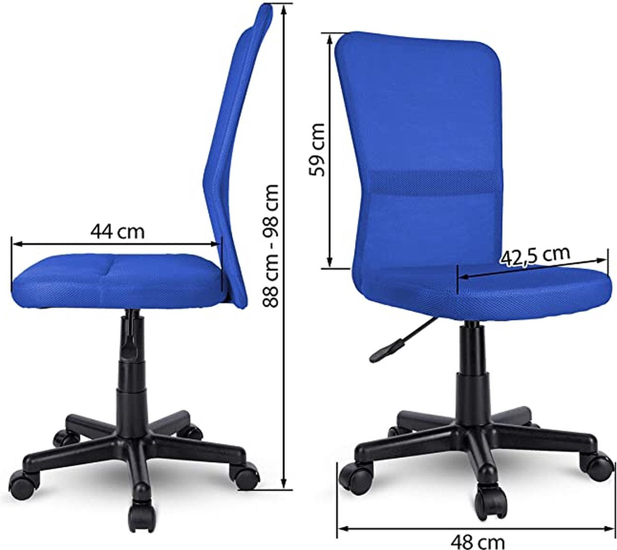 Tresko Kinderbureaustoel - Blauw