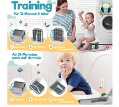KIDIZ® Toiletbril voor kinderen - Kindertoiletbril - WC verkleiner - Antraciet