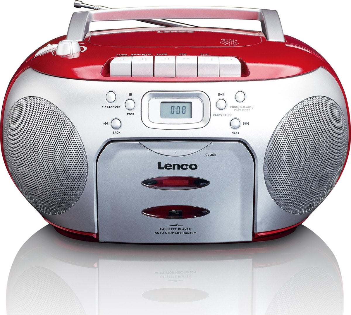 Lenco SCD-410RD - Radio Cassette - CD-speler •