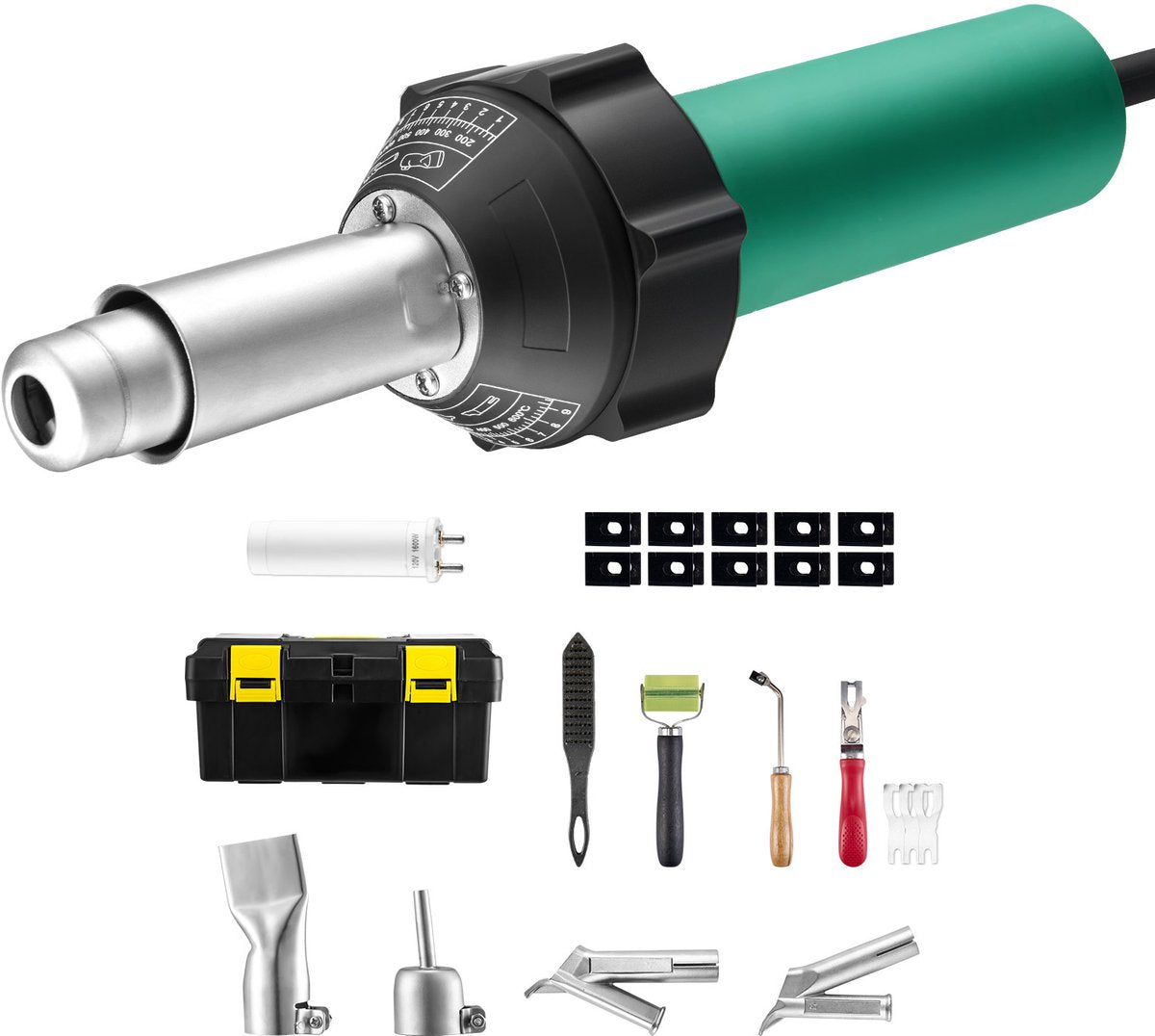 Heteluchtpistool - Heatgun - Warmtepistool - 1600W - Groen