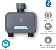 Nedis SmartLife Waterregelaar – Bluetooth – Batterij – IP54 – 8 bar – Tuinbewatering