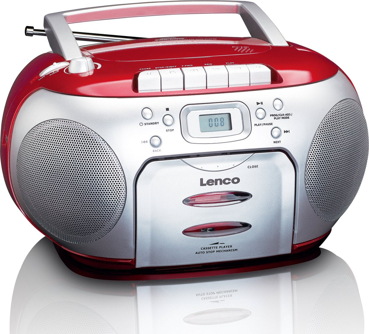 Lenco SCD-410RD - Radio Cassette - CD-speler •
