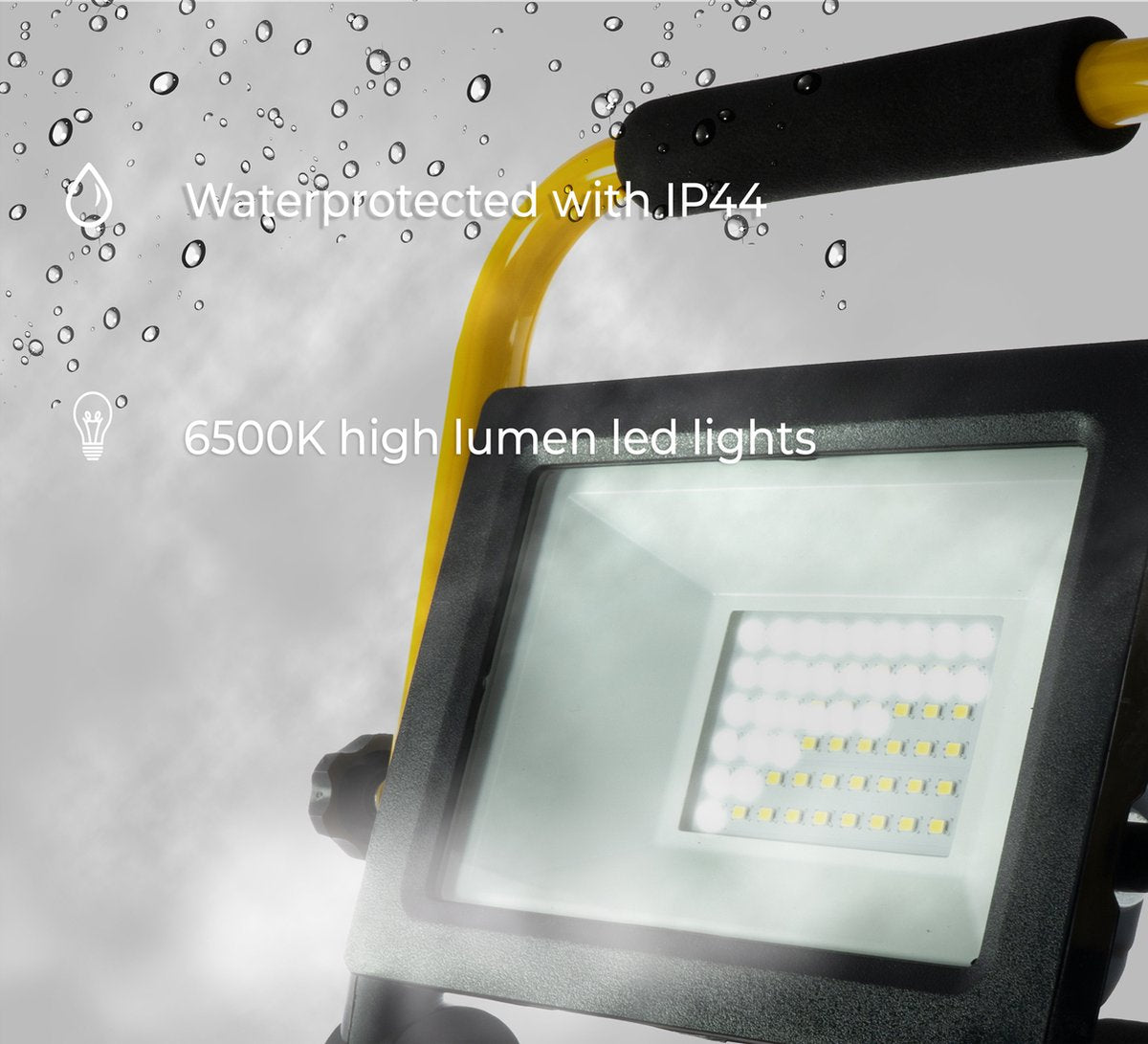 Aigostar LED Bouwlamp - IP44 Stootvast - 30W - 2700 lm - 6500K